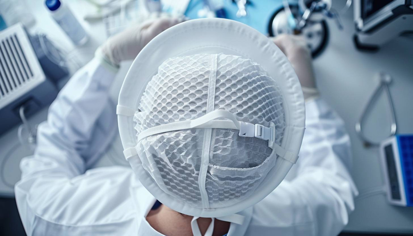 Valutazione della traspirabilità e resistenza delle cuffiette chirurgiche